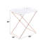 Table-plateau en acrylique et cuivre transparent Cercie