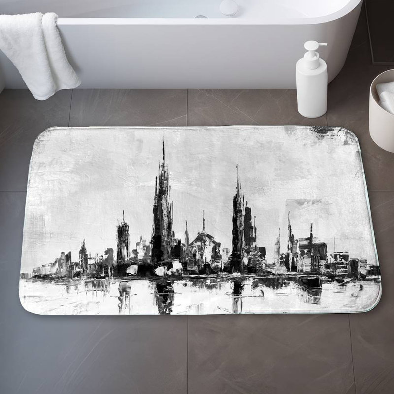 Akemi Microfiber Non-Slip Bath Mat