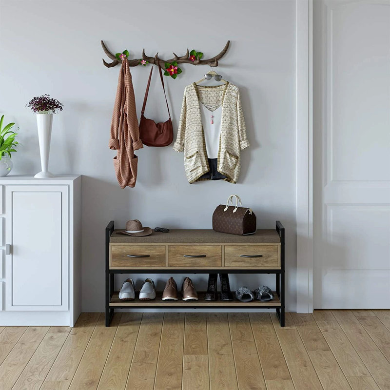 Banc de rangement pour chaussures 8 paires