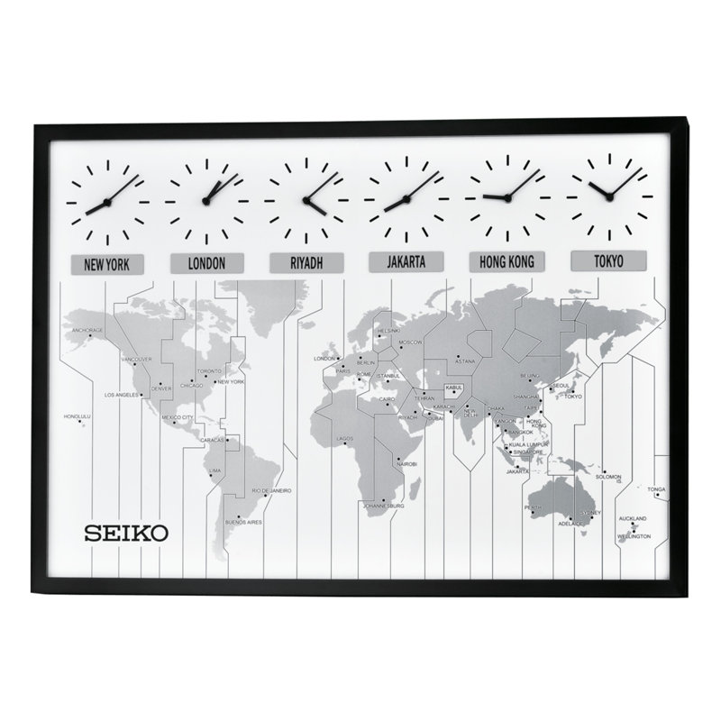 QXA538KLH Wall Clock, Black