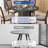 Modern Farmhouse Round Dining Table, Dining Room Table, Multifunction Table for 4-6 people