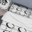 Motif de cercle noir - ensemble de housse de couette abstrait - polyester en microfibre-1303356245