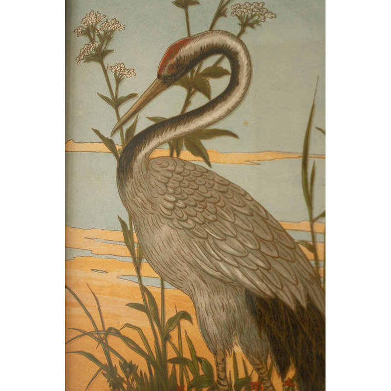  «Coastal Bird Prints», ensemble de 2 reproductions d'art - Héron
