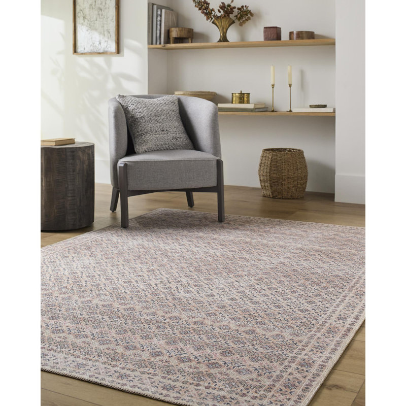 Tapis lavable à la machine Cadeshia, Rectangle 2 pi x 2 pi 11 po