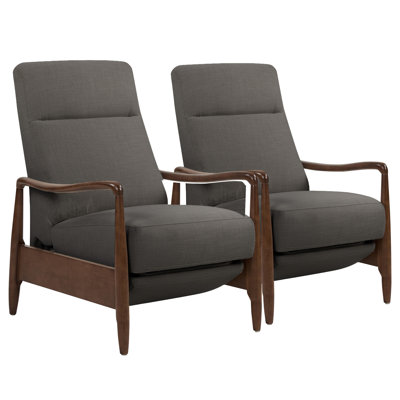 Daventry Beckett Upholstered Manual Recliner Armchair(Set of 2)