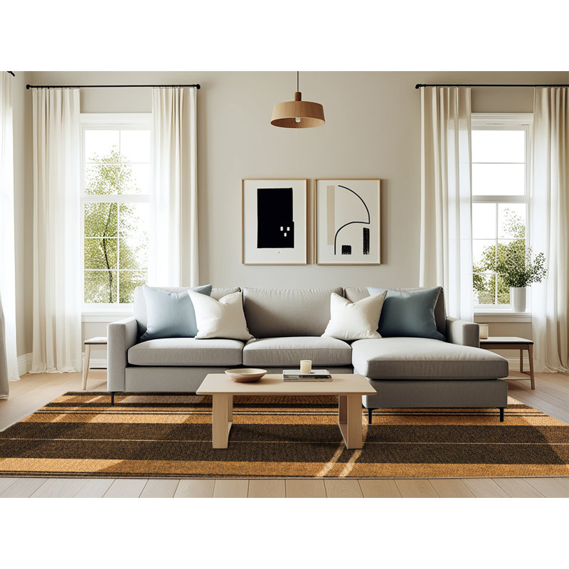 Performance Wool Plaid Indoor Rug, Rectangle 6' x 9'