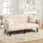 Small comfortable fabric sofa with adjustable backrest and armrests-309732190
