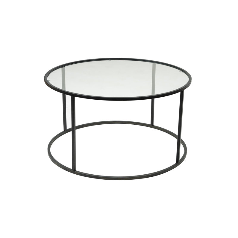Frame Coffee Table, 45" H x 80" L x 80" W, Black