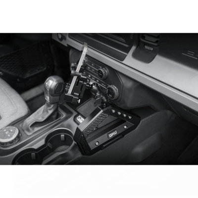 OMU Genesis Series Aluminum Center Console Grab Handle With Phone Holder For Ford Bronco 2021+( Not Fit For Ford Bronco Sport)