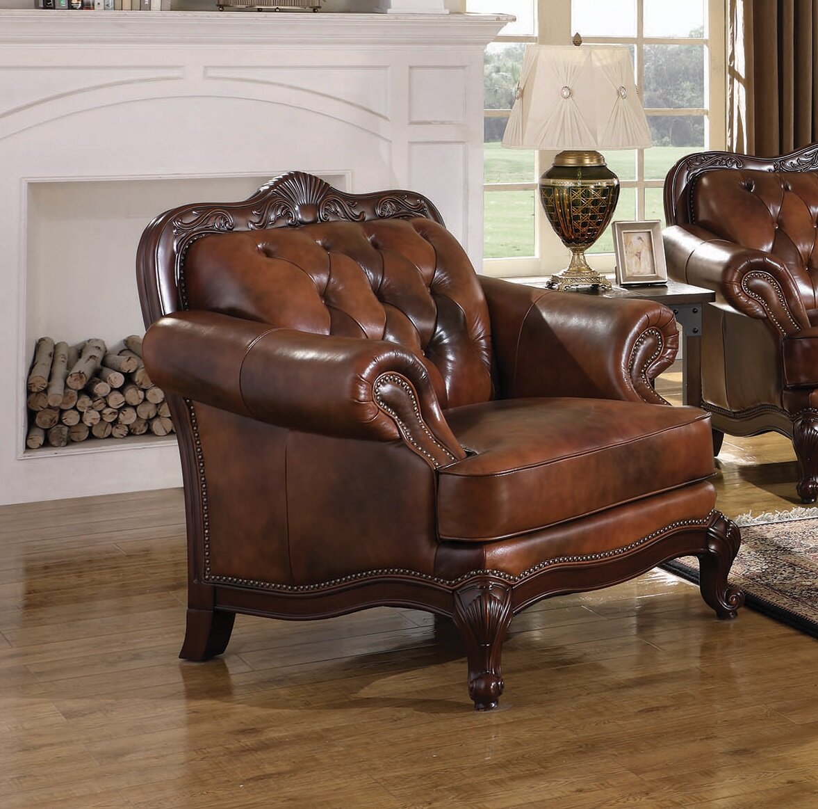 Genuine leather best sale club chair