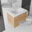 Meuble-lavabo flottant 24 po avec lavabo, porte à fermeture en douceur, lavabo en céramique, contreplaqué-130817861-130817862