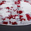 Tapis gris / rouge / blanc à motif abstrait Mascia-350889708