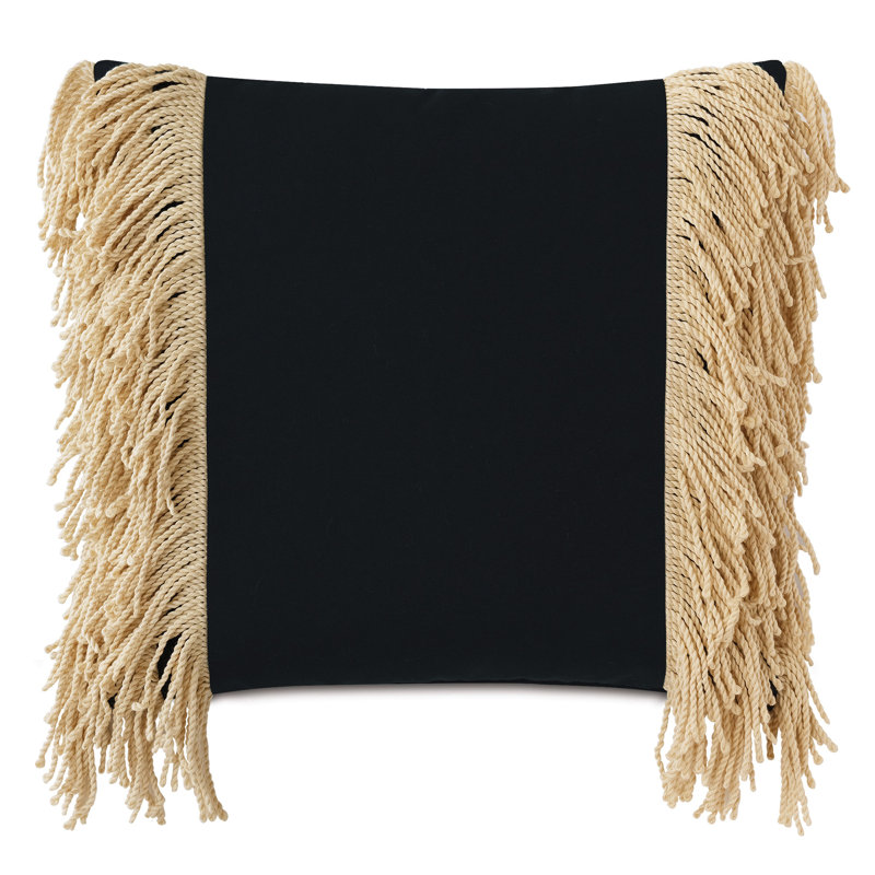 Palermo Square Indoor/Outdoor Pillow Cover & Insert, Sail Black