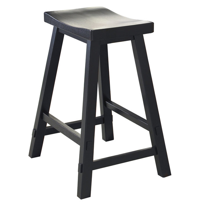 Knaack 24" Barstool w/ Chair Glides, Navy, Counter Stool (24" Seat Height)
