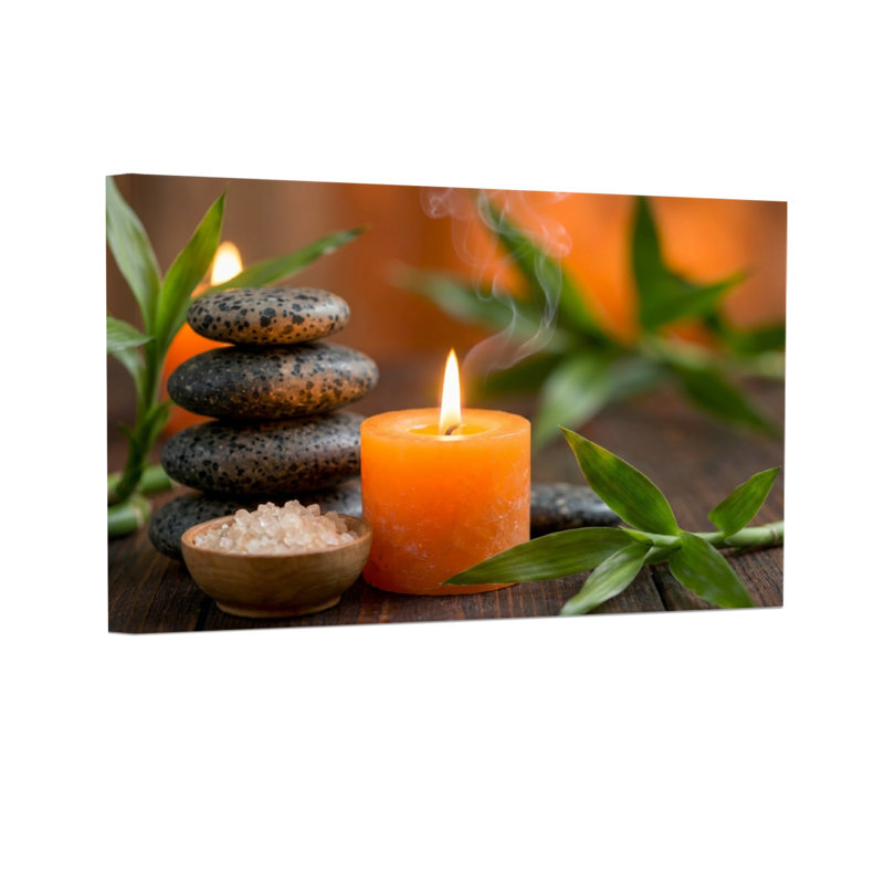 Bougie Fashion Calm Stones, H 24 po x l 36 po