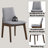 Kaela Walnut & Light Gray Finish 7PCs Dining Room Set