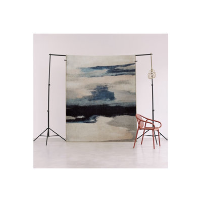 Sydney Beige Toned Mixed Abstract Pattern Creative Modern Decorative Washable Rug