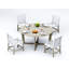 4 Seats 5 Pcs Grade-A Weathered Teak Wood Dining Set: 60" Sema Round Table And 4 Alsoi Armless Chairs #11AI3500-442123277