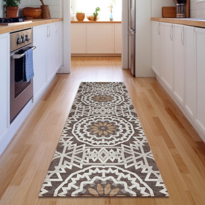 Premium Machine Washable Cerrito Chocolate Rug
