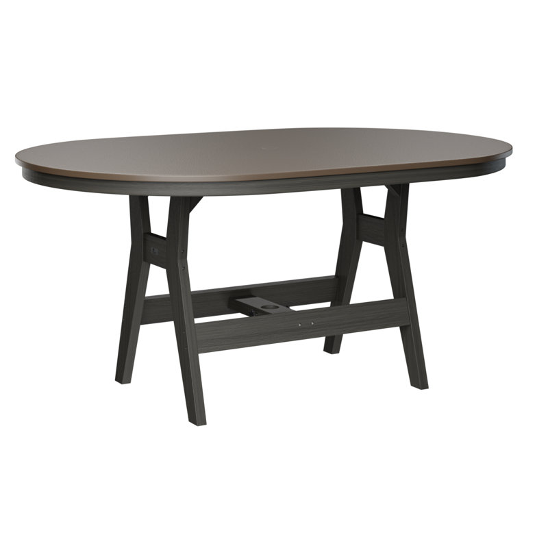 Table de salle à manger de Berlin, Bronze martelé, Gris côtier