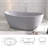 65'' x 33'' Soaking Solid Surface Bathtub-110437437