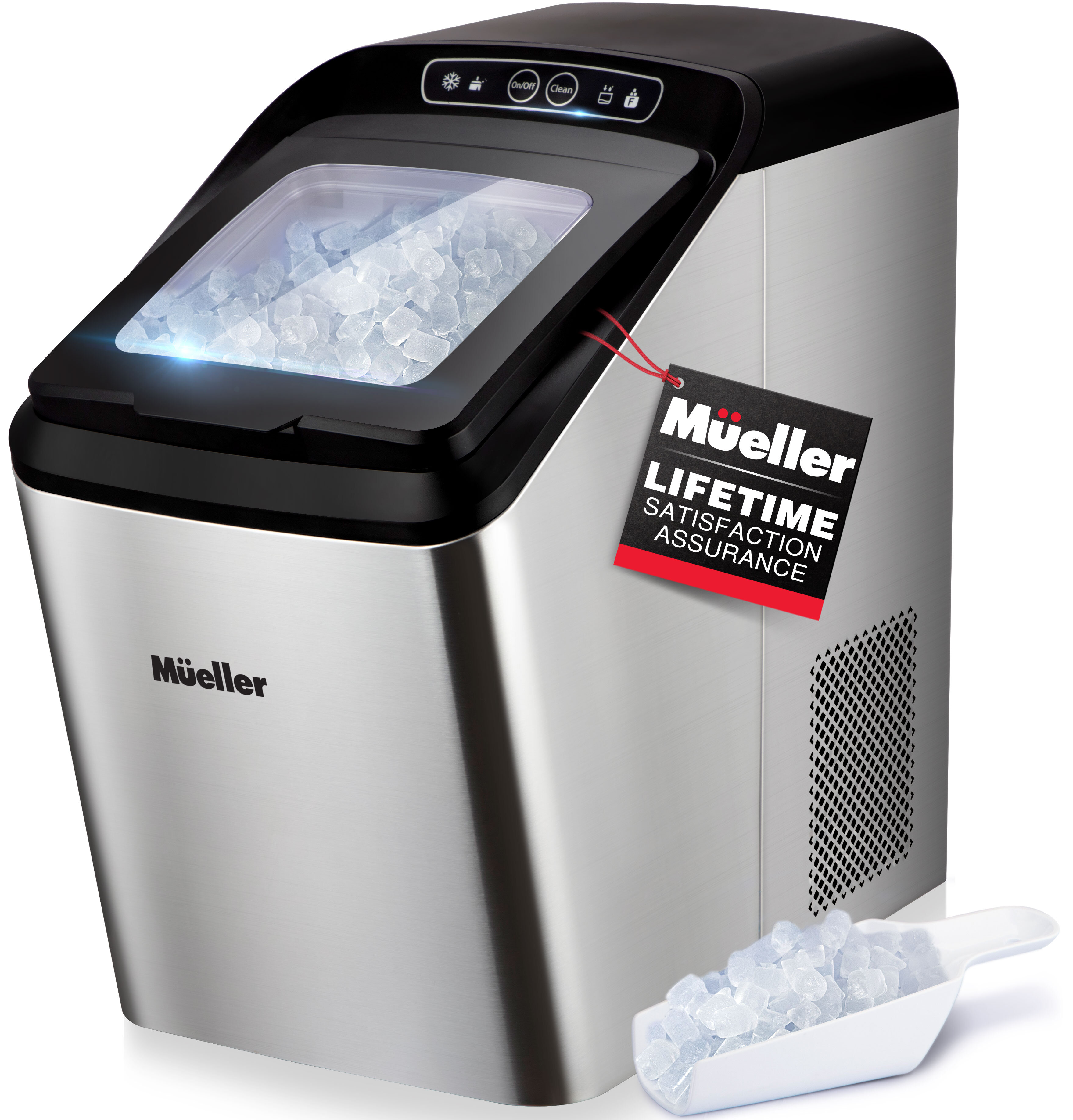 Antarctic Star White Mini Ice Maker for Countertop 26Lbs/24 Hours - Ic –  R.W.FLAME