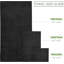 Ensemble de 6 serviettes de bain en velours côtelé de luxe Elegant Comfort-129191289