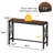 55-Inch Bar Table, Counter Height Narrow Tall Table Behind Sofa, High Top Wood Pub Console Table