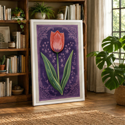Ornamental Tulip Study Botanical - Wrapped Canvas