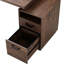 Table de bureau à domicile de couleur brune: bureau de 65 pouces avec tiroirs pour la décoration: écriture