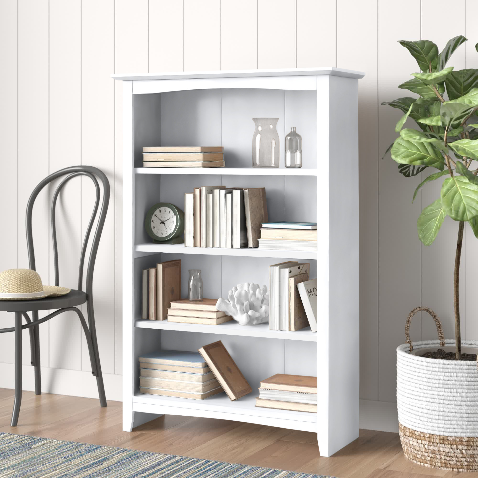 Highland Dunes Aspatria Solid Wood Standard Bookcase & Reviews | Wayfair