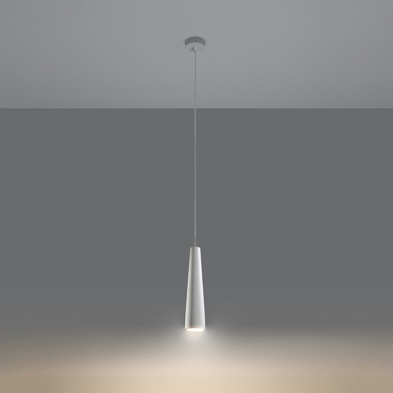 1 - Light Cylinder Pendant, White