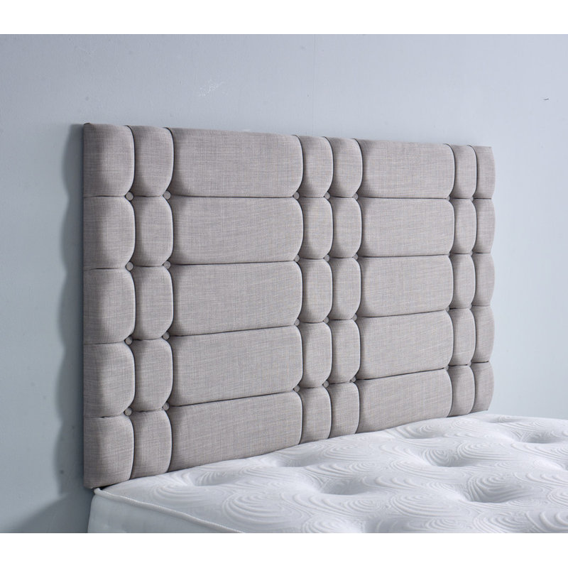 Upholstered Headboard, Silver, Single (3')