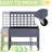 Raised Garden Bed With Trellis, 41" Wooden Elevated Planter For Pleasure, Gray Temptation