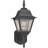 Demetri 1-Light Outdoor Cast Aluminum Black Wall Light Wall Mount Wall Lantern with Clear Beveled Glass