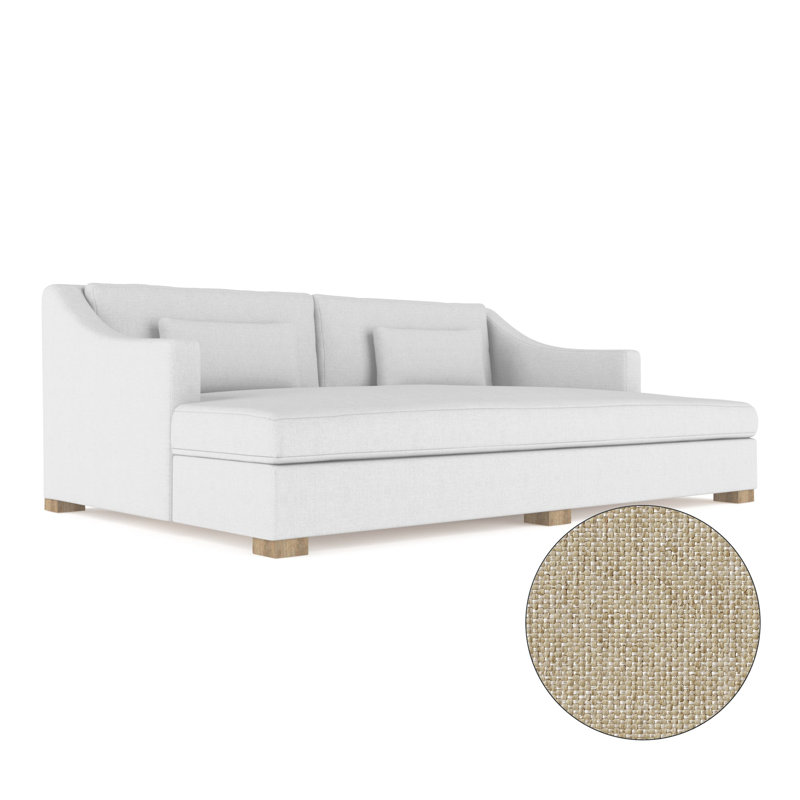 Crosby Slope Arm Daybed, Vintage Leather Chocolate, Weathered