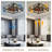 Magdelana 18" Vintage Industrial Ceiling Fan with Lights and Remote, Reversible DC Motor