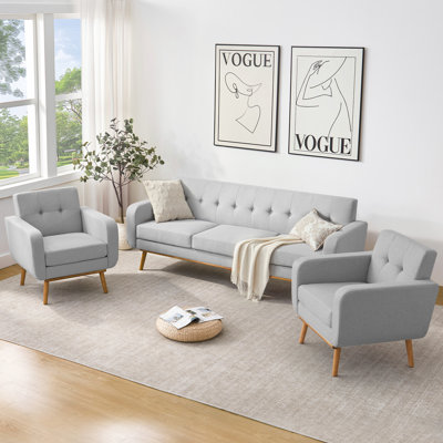 3 Piece Living Room Sofa Set