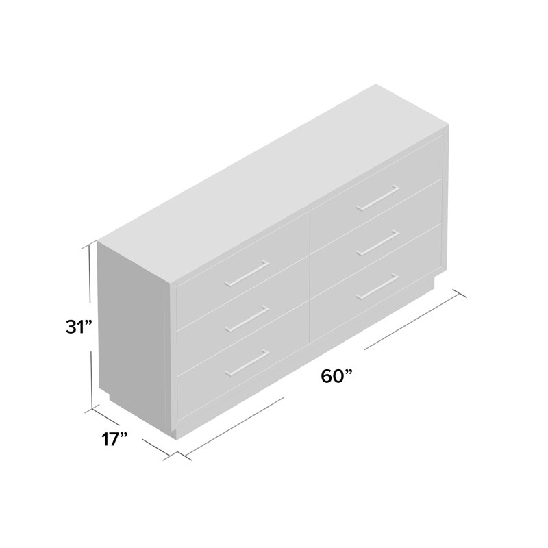 Suki 6 Drawer Dresser