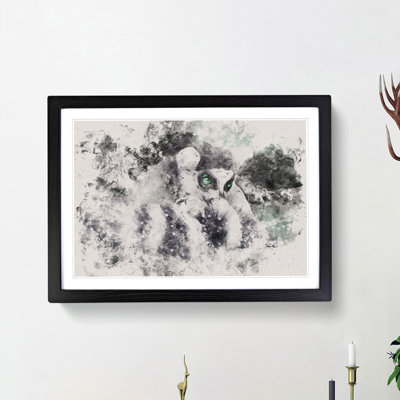 Ring-Tailed Lemur - Picture Frame Painting Print