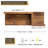 Wooden Mail And Keychain With Key Hook And Mail Sorter