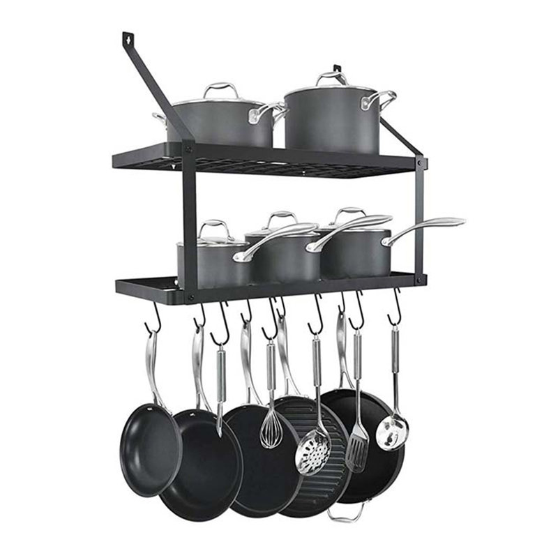 Metal Rectangle Wall Mounted Pot Rack