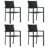 Rectangular 35.1" Long Dining Set with Cushions-194238083-200258485