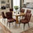 Modern Upholstered Dining Chair with Metal Frame-46129431
