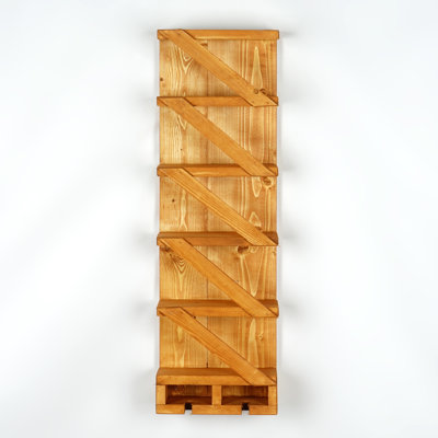 Wall Mounted Wood Wine Rack by Millwood Pines