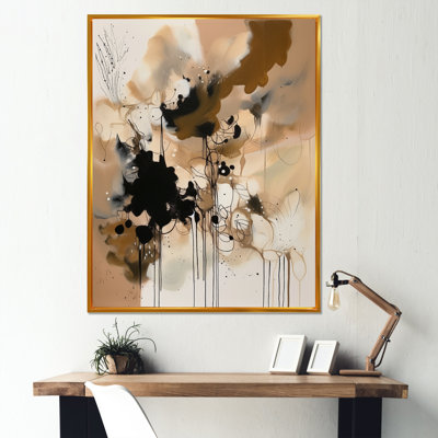 Brown Symmetry IV - impressions sur toile abstraites