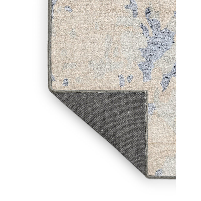 Tapis abstrait gris / beige, Rectangle 2 pi x 5 pi