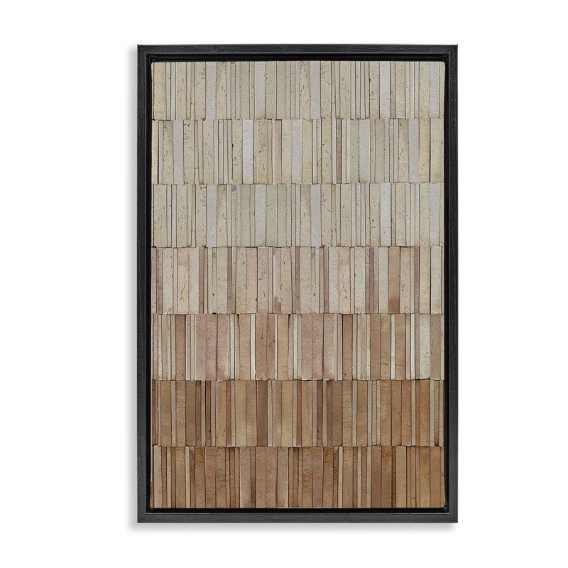 Cadre flottant en terre cuite, design par Flora Kouta, Noir, H 25 po x l 17 po