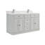 60" Solid Wood Sink Vanity With 1" Artificial Stone Top-1219169598-1219169571