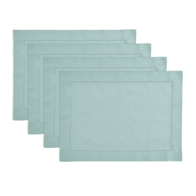 Cotton Linen Hemstitch - 100% Pure Placemats